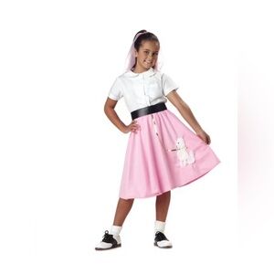 California costume poodle skirt child costume. NWT med. 8-10